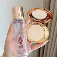 Baume à lèvres Charlotte Tilbury, Poudre fixante pour le visage, Texture délicate, Fond de teint liquide impeccable, Cosmétiques, Spray fixateur hydratant 4