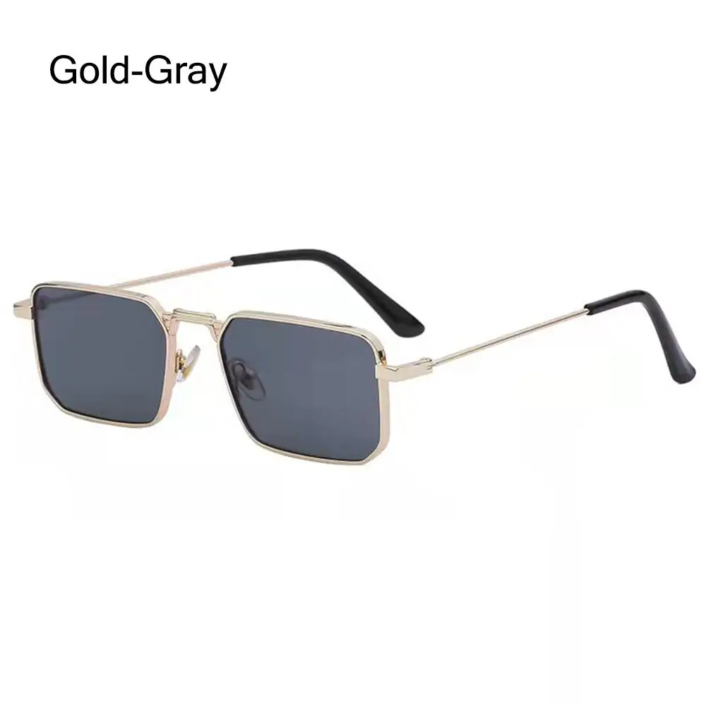 Gafas De Sol Cuadradas Retro Moda Mujer Hombre Remaches Lentes Gafas De