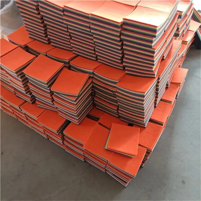 Felt Fabric Sheet 20cm 7.87 inch Squares Nonwoven Fabric Polyester Cloth Needlework Sewing Patchwork Quilting Material 40PCS