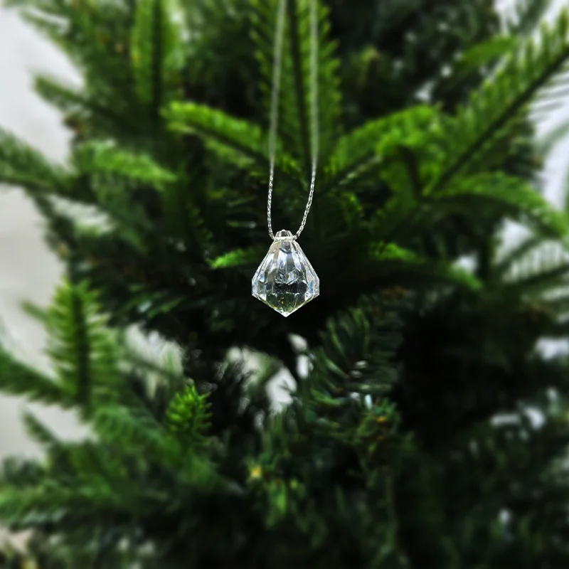 20 Stück glänzende Acryl-Kristall-DIY-Dekoanhänger, Weihnachtsschmuck, Feiertags- und Heimdekorationen – Detail 8