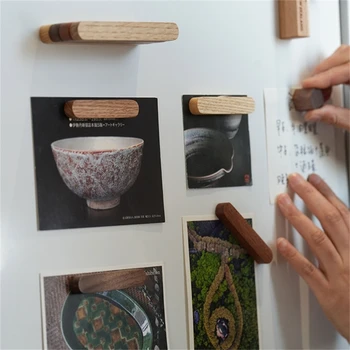 장식 냉장고 자석 간단한 나무 냉장고 자석 메시지 스티커 장식품 홈 오피스 장식 아이 장난감 Dropship 상품 이미지