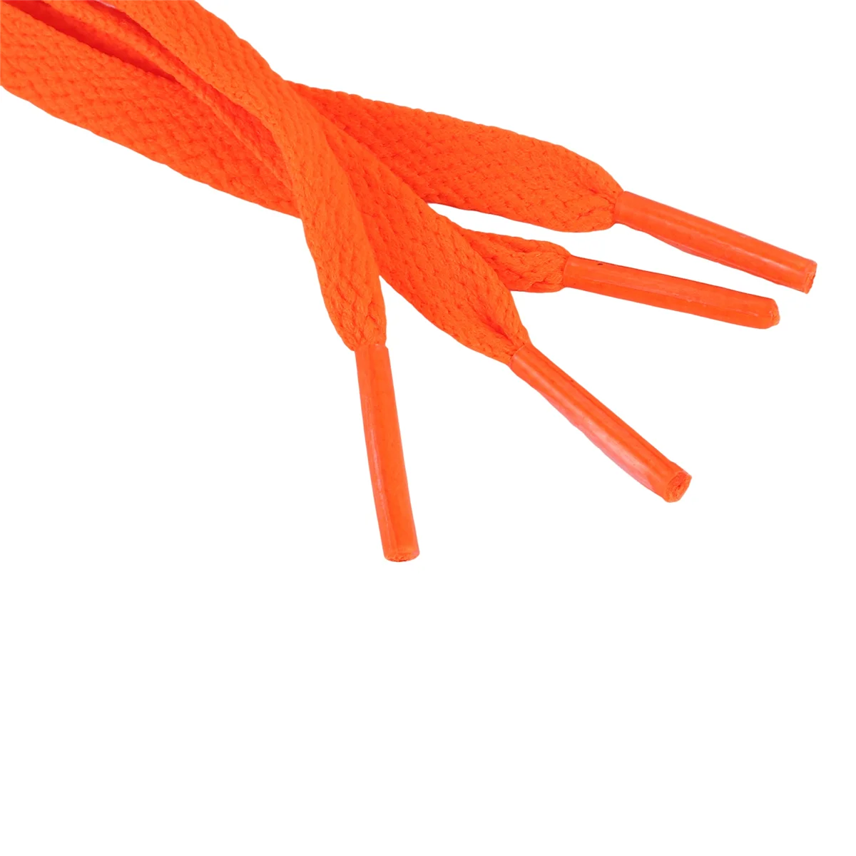Hot sale Trainers Replacement 8mm Wide Orange Flat String Shoelace Pair