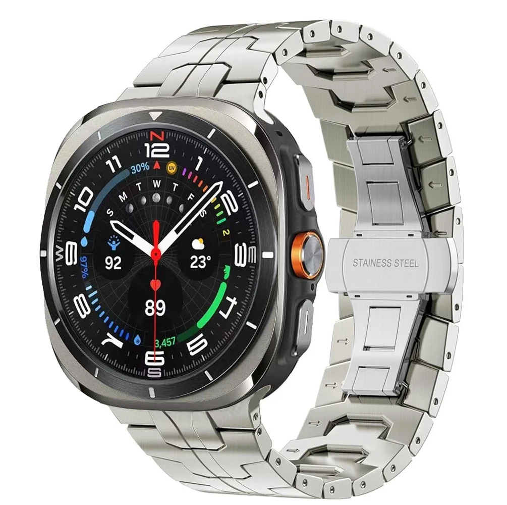 Luxury Stainless Steel Strap - Men's No-Gap Bracelet