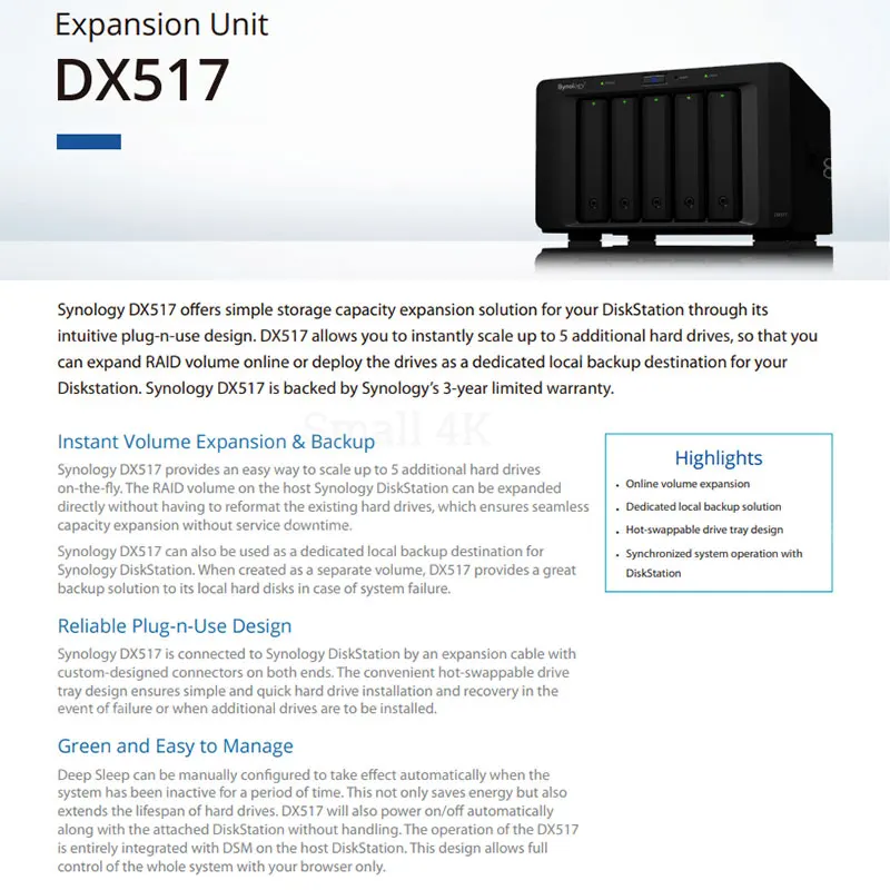 Synology DS1515+ 5 Bay NAS Disk Station for sale online