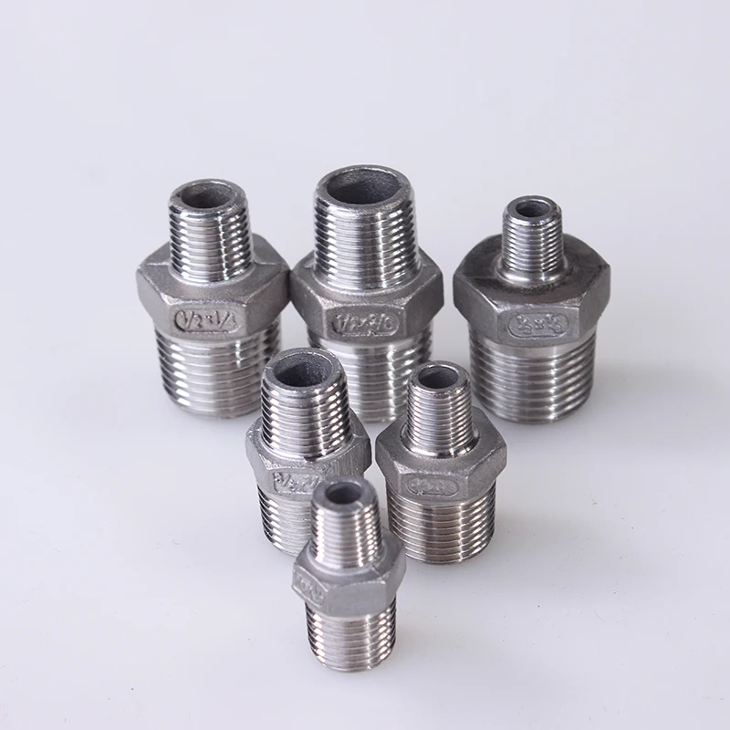 Hex Nipple Union 304 Stainless Steel Pipe Fitting Connector Coupler water oil 1/8\