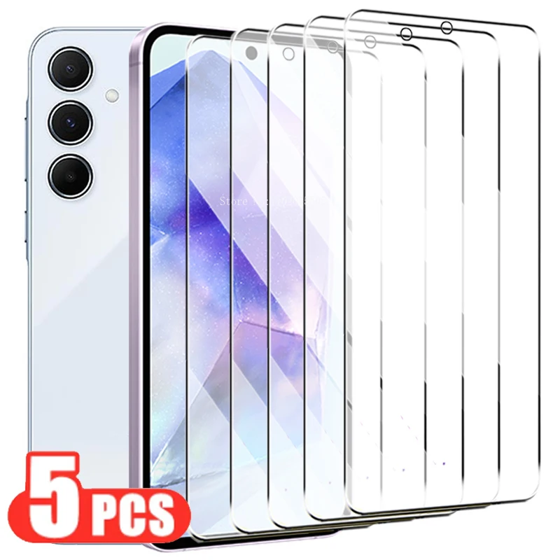 

5 шт. Защитные пленки для Samsung Galaxy A55 A54 5G A35 A14 A24 A34 M14 M54 закаленное стекло для Samsung A52 A52S A53 A33 A32 A12