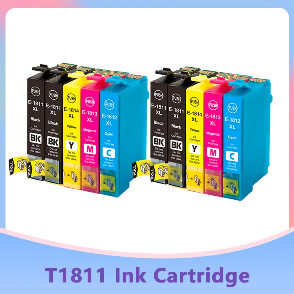 

Чернильный картридж T1811 для Epson T1811 - T1814 expressions XP212 XP215 XP225 XP312 XP315 XP412 XP415 XP202 XP205 XP302 XP305