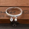 4PCS Gold/Silver Color Openable 45MM*8CM Baby Bangle Arab Ethnic Flower Dubai Kids Bracelet Child Jewelry Birthday Party Gifts 6