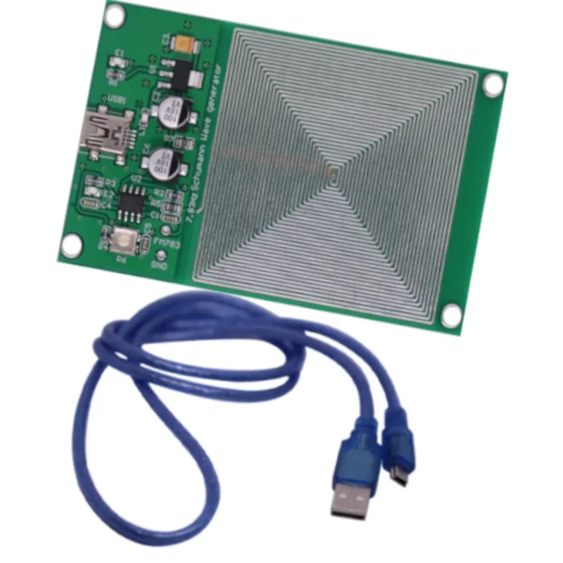 

1PCS 5V 0.1A Schumann Wave Generator 7.83HZ Ultra-low Frequency Pulse Generator Module for Helping Sleep with USB Cable FM783