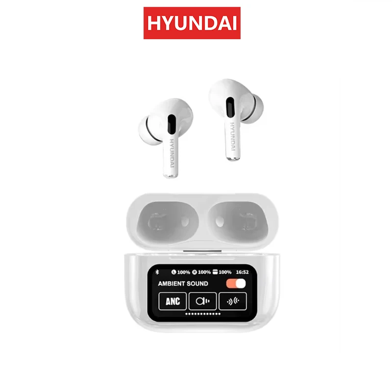 Choice HYUNDAI HY-Y11 Bluetooth Earphones LED Screen Wireless Noise Reduction Headphones HD Call Sports Headphones Iconic Brand Pro4
