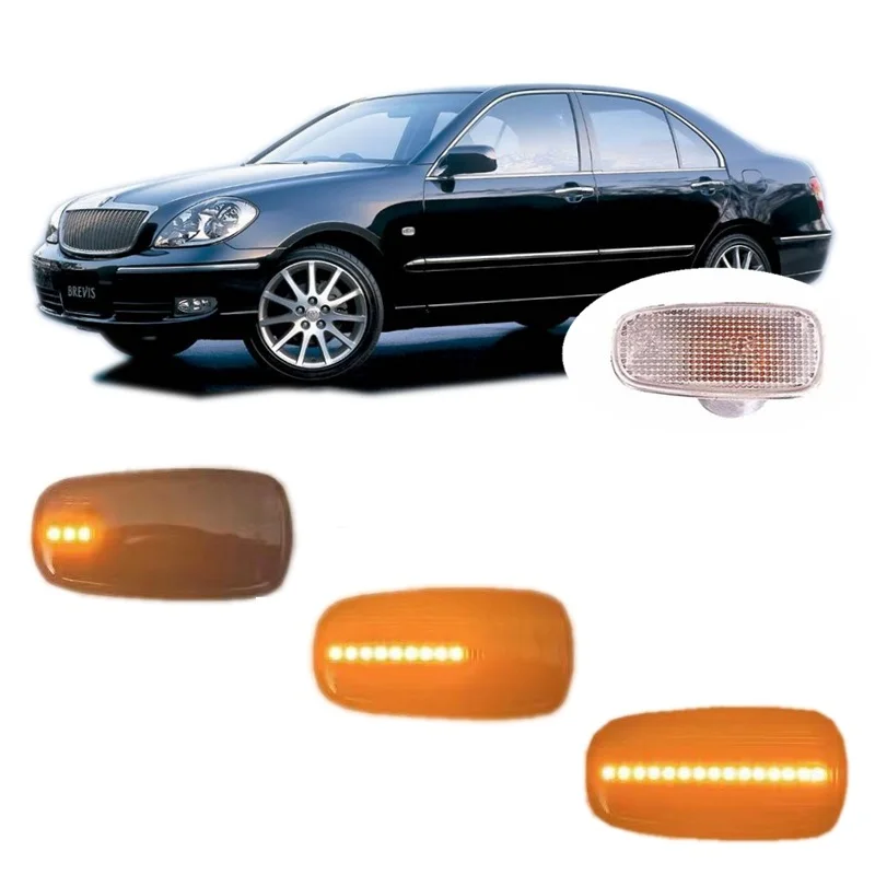 

for Toyota Brevis Progres JCG10 JCG11 JCG15 2001 - 2007 Sequential LED Indicator Side Marker Signal Light Lamp