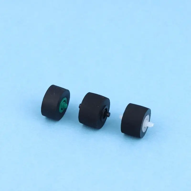 10Pcs 10x6x1.5x10mm 카트리지 라디오 무브먼트 핀치 롤러 휠(테이프 레코더 카세트 플레이어 오디오 액세서리용 샤프트 포함)