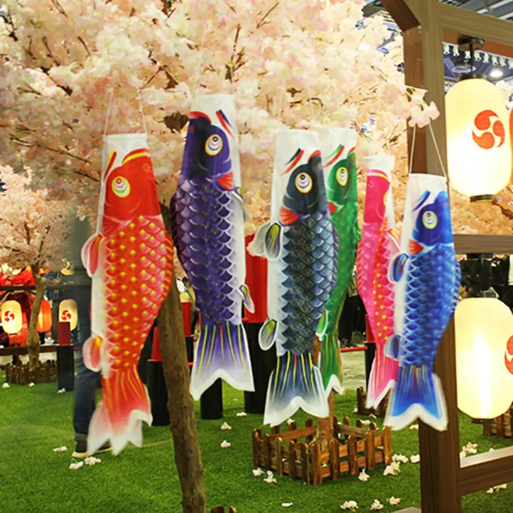 40/50/70Cm Giapponese Carp Windsock Satin Hanging Carp Streamer Fish Flag Festival Carp Windsock Streamer Sushi Restaurant Supply