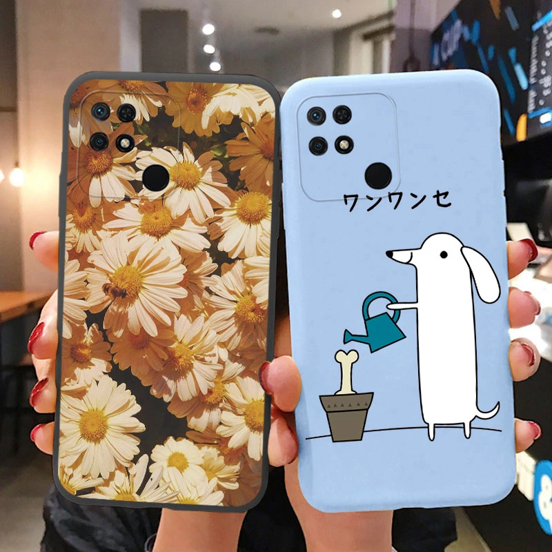 Charming Heart & Floral Silicone Matte Protective Case – Soft Back Cover