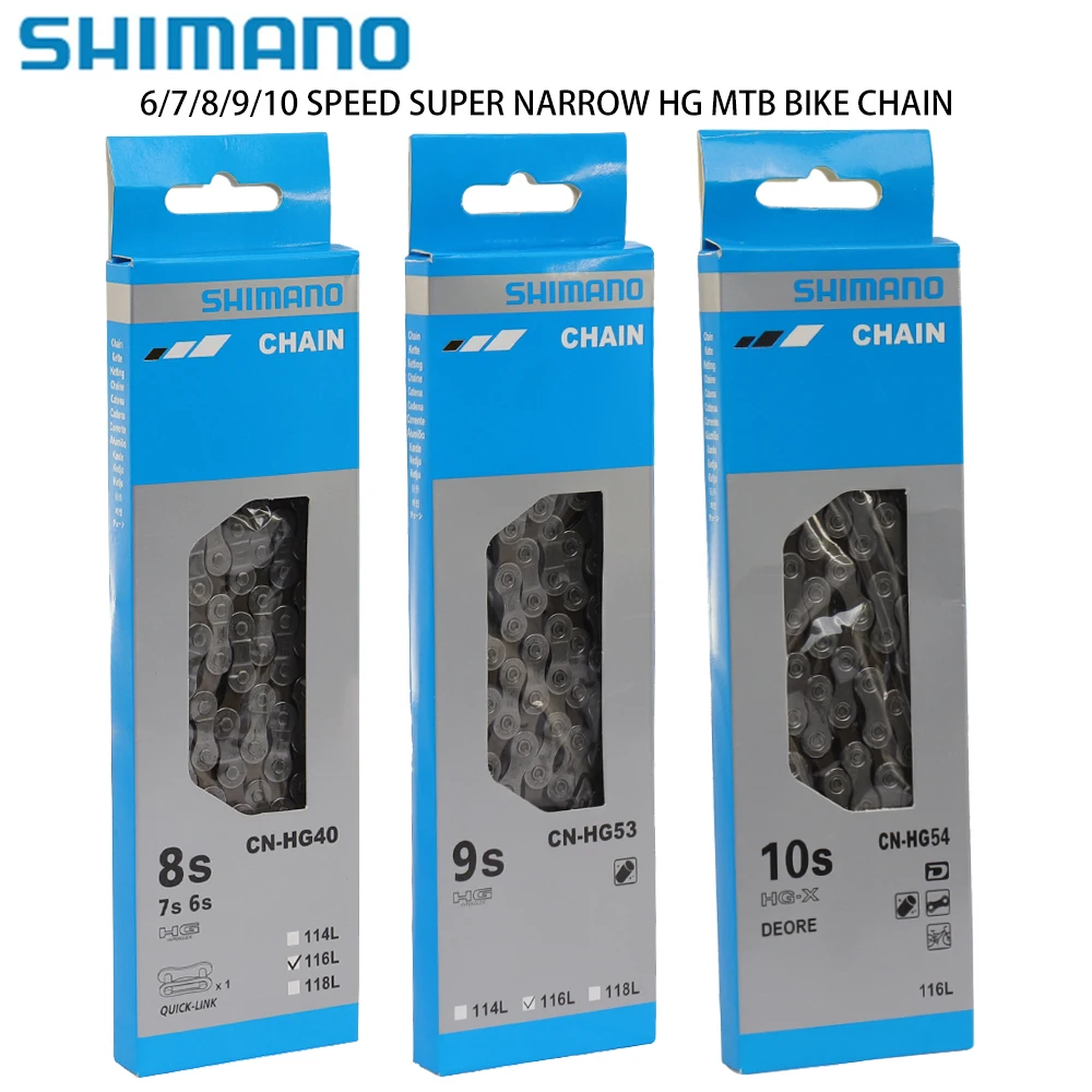 Bicycle Chain MTB Super Narrow X-Type HG53/HG54/HG40 6/7/8/9/10 Speed HG HYPERGLIDE Original Parts