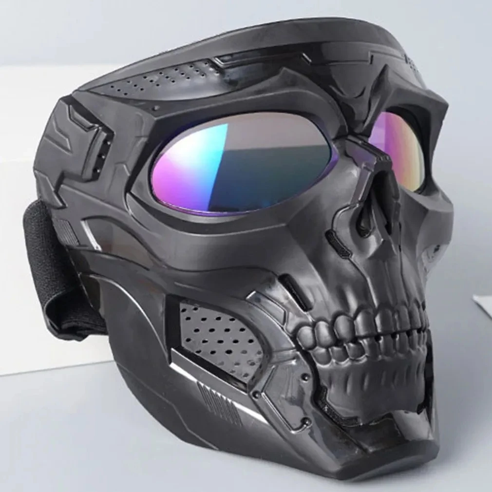SkullMaskMotorcycleMaskBicycleRidingWindproofFullFaceSkeleton