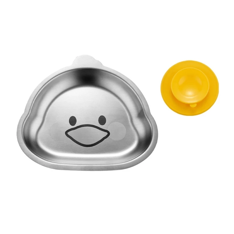 Stainless Steel Material Children Plate Canteens Dinner Tray Children Plate