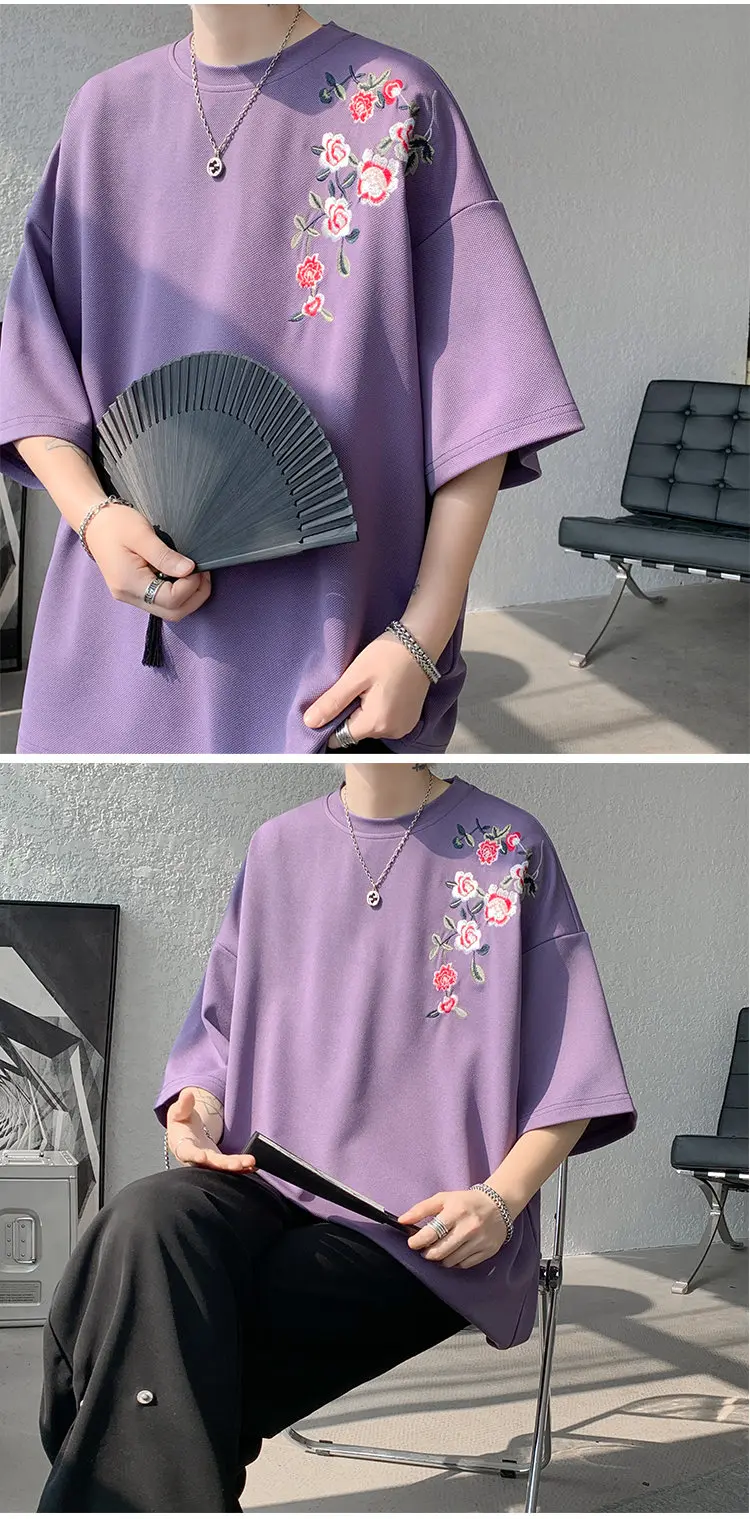 Different Angles of Flower T-shirt