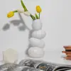 Electroplating Mirror Surface Design Flower Vase Living Room Desktop Egg Shape Ceramic Vase Plant Pot Decoration Home Decor 3