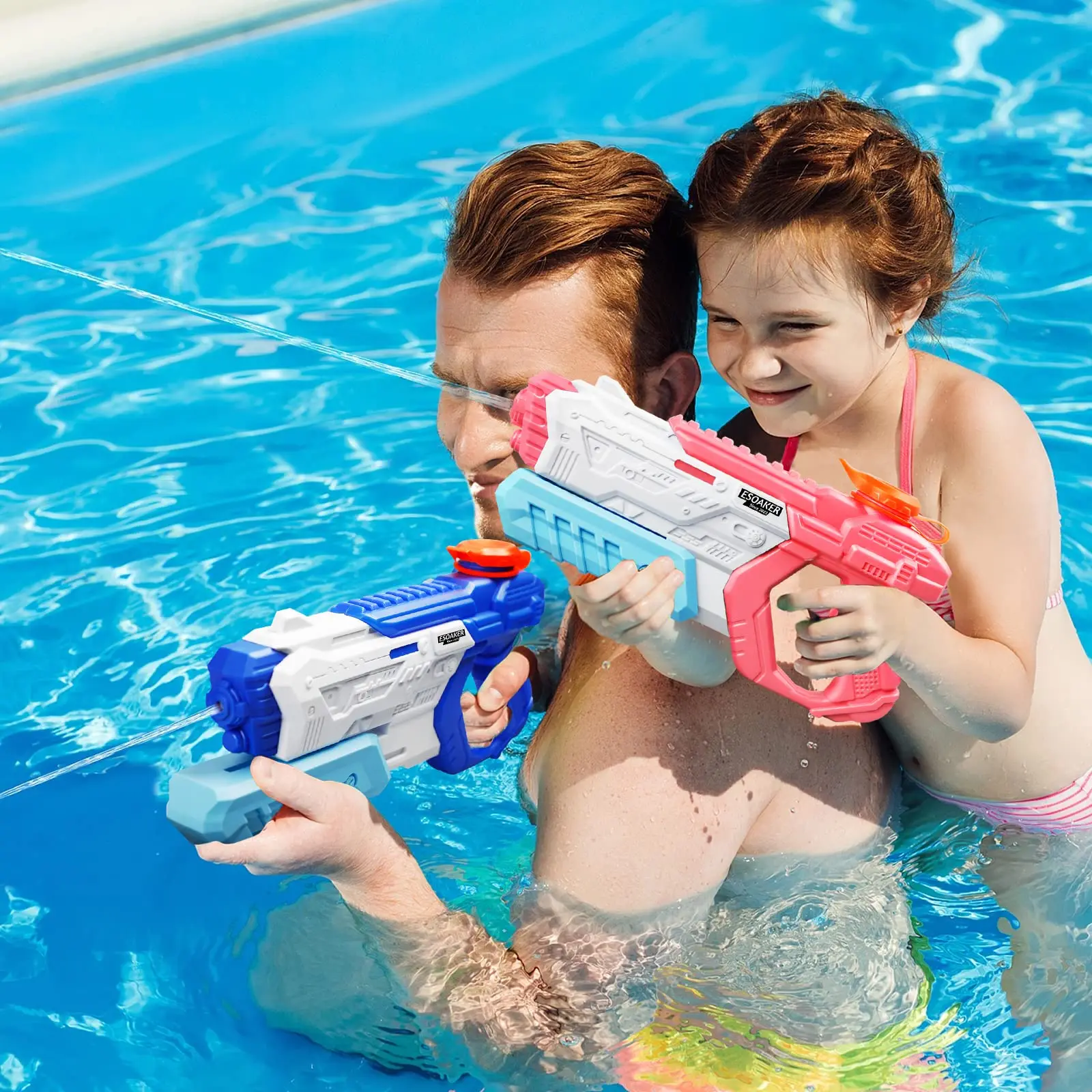 600cc High Capacity Water Gun for Kids Adults Long Range Watergun Summer Water Blaster Toy Super Soaker for Swimming Pool Beach 5