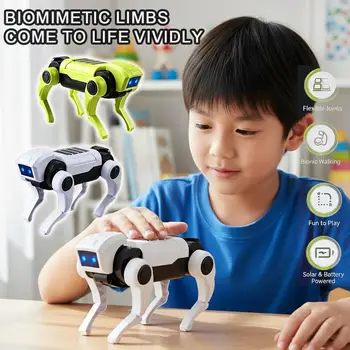 Cane Robotico Interattivo per Bambini, Giocattolo Simulato che Cammina, Design Bionico, Modello Didattico Scientifico Fai-da-Te