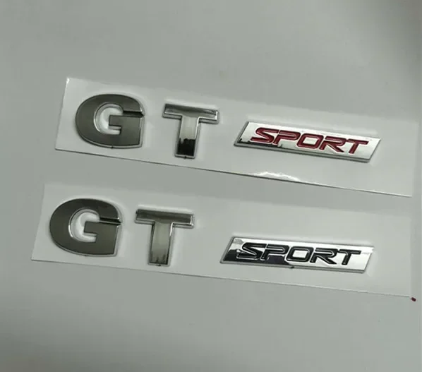 Фото 1X 3D ABS Хромовая Серебряная black red GT SPORT GTSPORT для Polo Passat Golf 5 MK5 №3