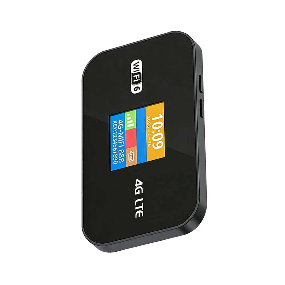 1개 4G 5G WiFi 6 모바일 핫스팟 라우터 블랙 지원 카드 글로벌 로밍 지원 향상된 연결성 다용도 사용 부품