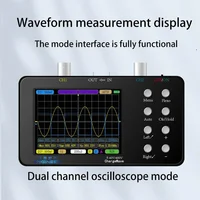 Handheld digital oscilloscope 50M sampling rate 10M analog bandwidth dual channel mini portable instrument auto repair 2