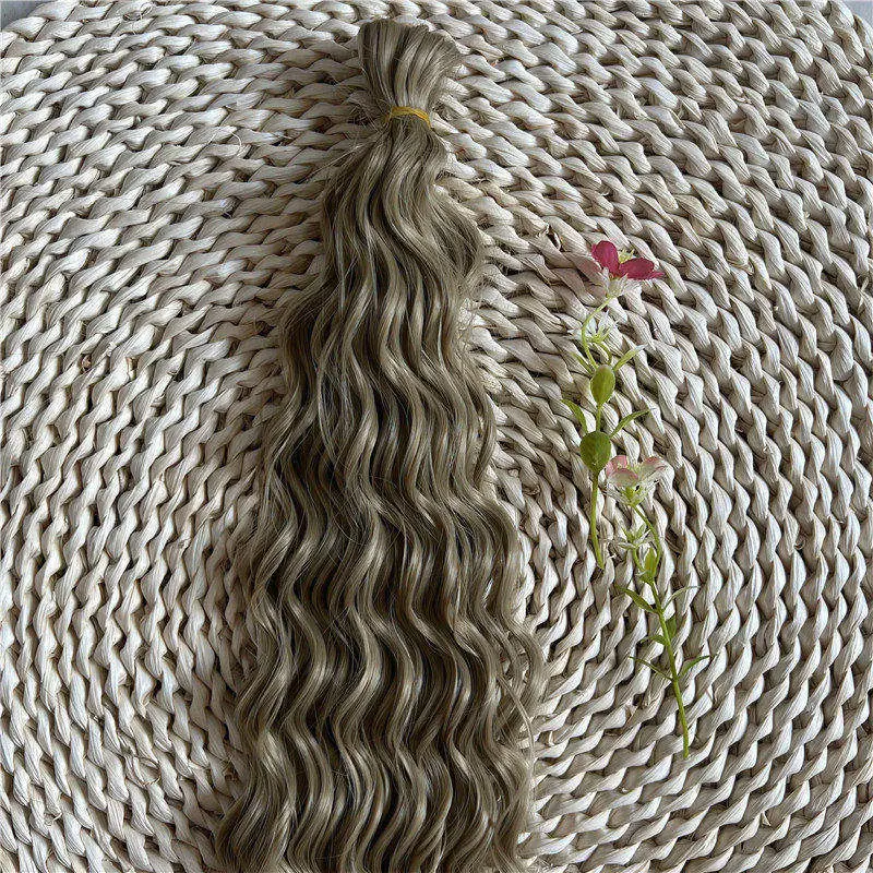 120 grams / bag Latest 4 colors Curly Reborn Doll /BJD doll Fiber hair black brown gold light golden colors doll hair accessory
