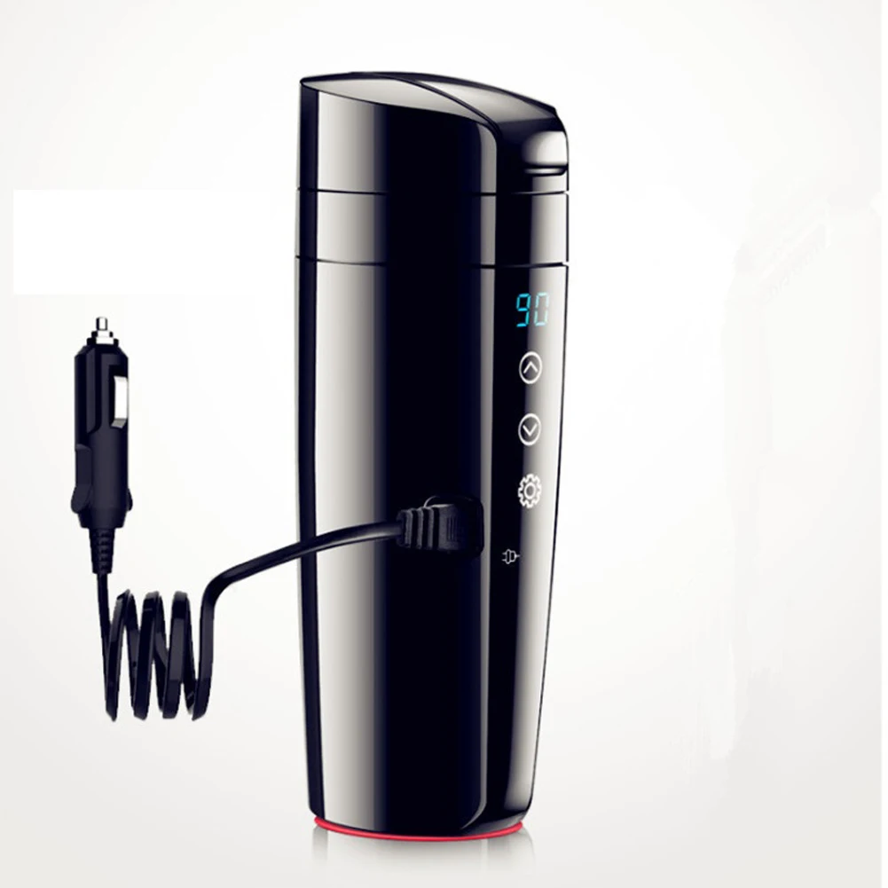 Smart Temperature Control Travel Coffee Mug Warmer 12/24V Portable Electric Car  Heating Cup Travel Cup 304 Stainless Steel 450ml Car Water Bottle Easy to  Clean Can heat Coffee, Tea, Milk, etc. 