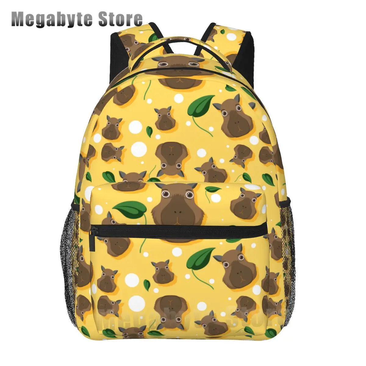 Zaino Capybara Per Bambini - Nylon Resistente E Spazioso - Con Tasche Per Laptop