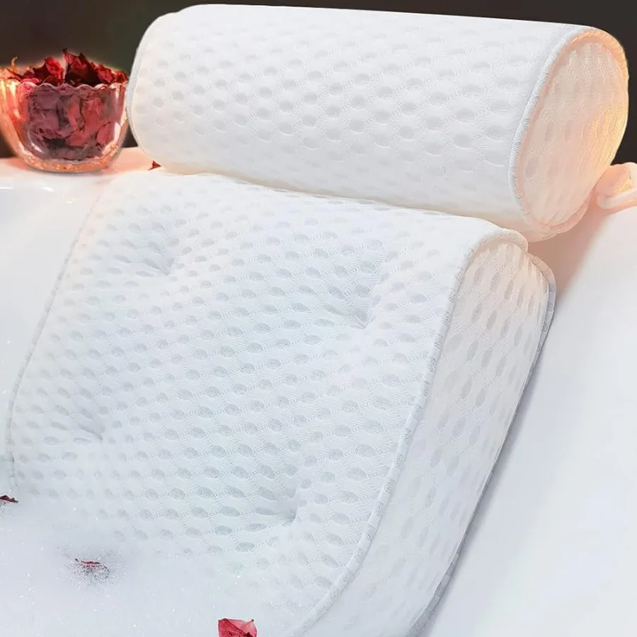 Luxury Bath Pillow with Head and Neck Support