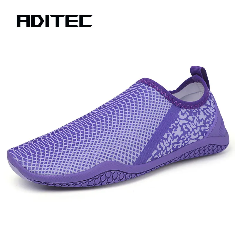 Rubber soles non-slip quick dry shoes beach sandals water sneakers men's and women's fishing swimming shoes