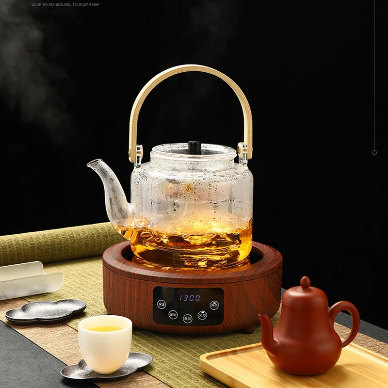1300W Electric Heater Stove Tea Maker Electric Hot Plate Induction Cooker Heating Furnace Water Boiler Smart Tea Stove 220V