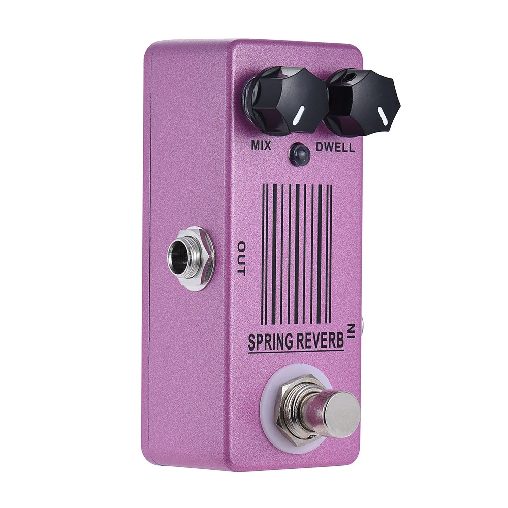 MOSKYAUDIO SPRING REVERB Mini Guitar Effect Pedal MP-51 True Bypass Metal Electric Guitar Effects Processors efeito guitarra 