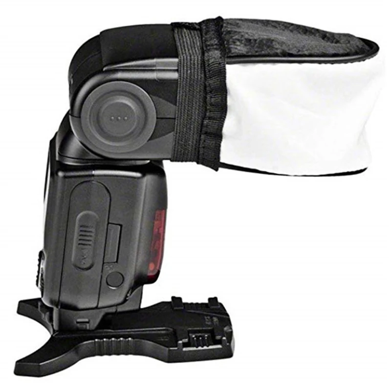 Description Picture 2 of item1 Pieces Universal Speedlite Softbox Diffuser For DSLR Cameras Flash Light Speed Lights Mini Portable Lightweight Soft Box