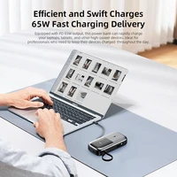 VyVylabs 20000mAh 65W Power Bank PD QC Fast Charging Type C Cable Powerbank With Cable for iPhone 16 15 14 For Laptop For iPad 2