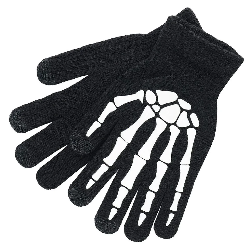 

Fluorescent Gloves Halloween Party Skull Bone Disfraces De Para Acrylic Outdoor Riding