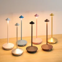 Type-C Rechargeable Table Lamp Creative Dining Touch Led Hotel Bar Coffee Pina Table Lamp Lampada Da Tavolo Decorative Desk Lamp 2