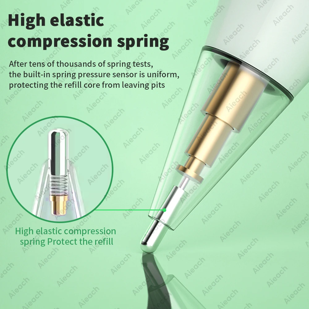 Apple Pencil Nib Replacement Tips - Metal  POM Wear-Resistant 2B Soft  HB Hard