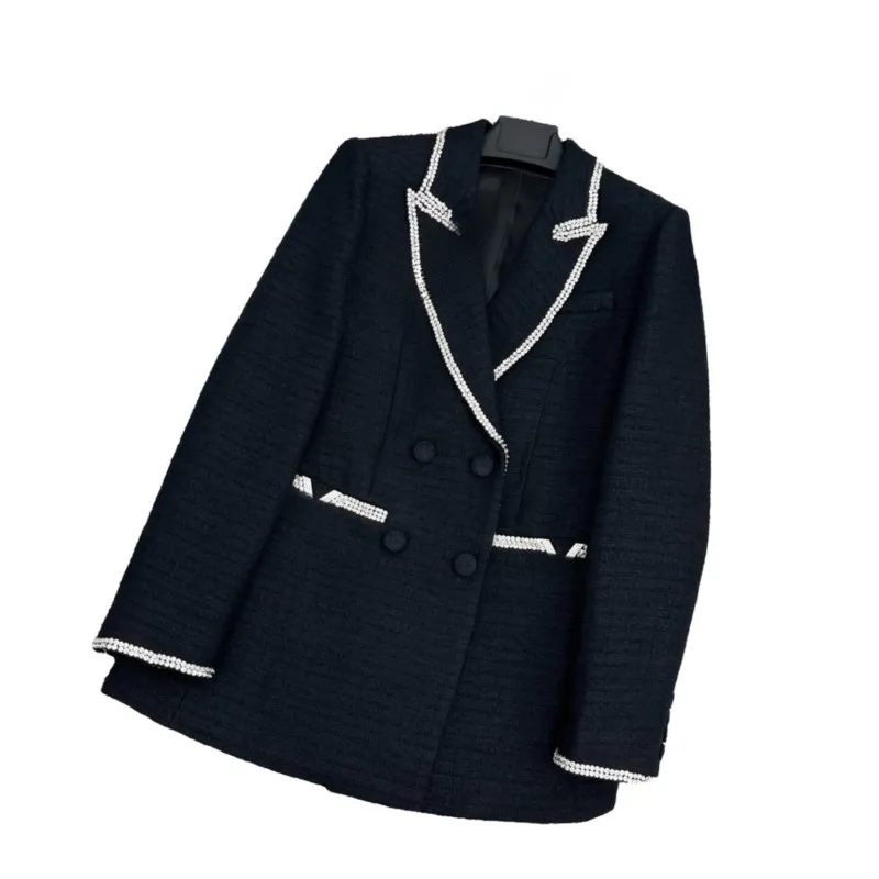 

Suit jacket lapel short slim-fit version color contrast double pockets double breasted design comfort spring/Summer 2024