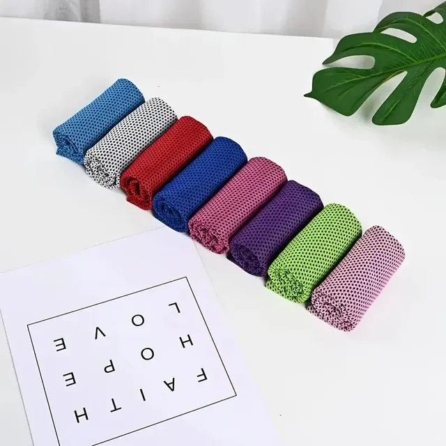 1PC Outdoor Exercise Cool Towel Handling Work Wipe Sweat Quick Drying Polyester Soft Breathable Sports Towel for Outdoor 4