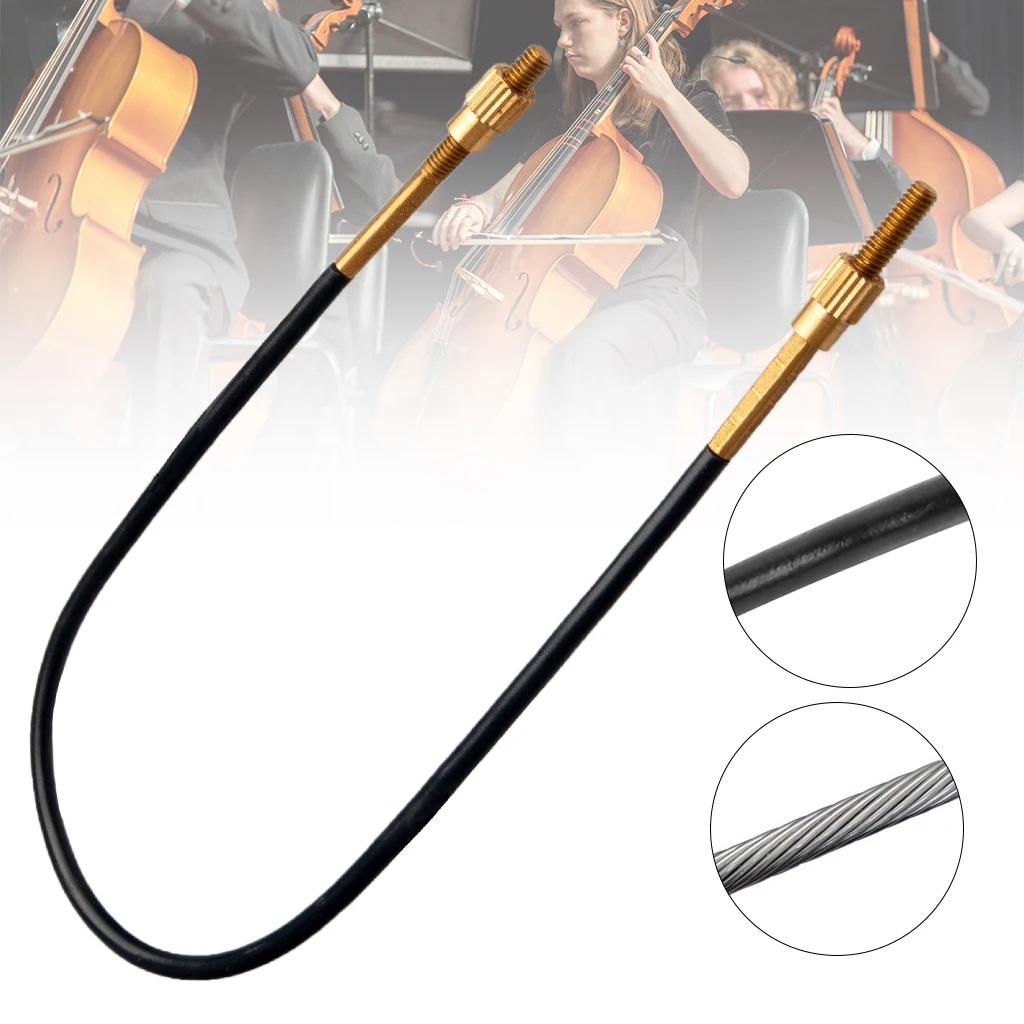 NAOMI 5PCS High Quality Stainless Steel Wire Cello Tail Gut Replacement Tailpiece Non-slip Wire Tailcord Parts Accessories