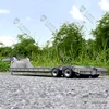 US Stock LESU 4 Axles Metal Heavy Duty Trailer For 1/14 Tamiyay RC Tractor Truck Toys Radio Control Hydraulic Tipper Dumper Toy 1