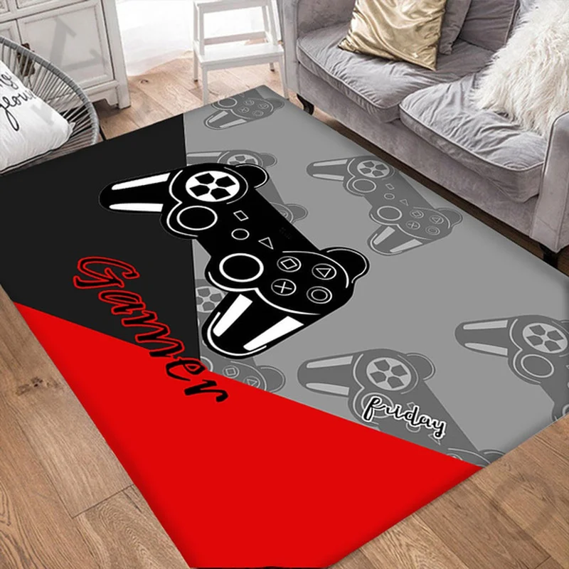 3D Printing Gamer Rugs Entrance Carpet Door Mat Home Carpet Living Room Floor Mat For Children Non-slip Bathroom