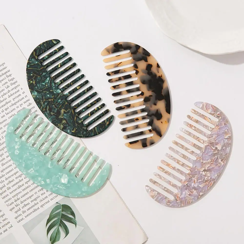 Description Picture 4 of item1PCS Fashion Acetate Anti-static Hair Combs Comfortable Tortoise Shell Hairdressing Comb Hair Cutting Brush Hair Styling Tools