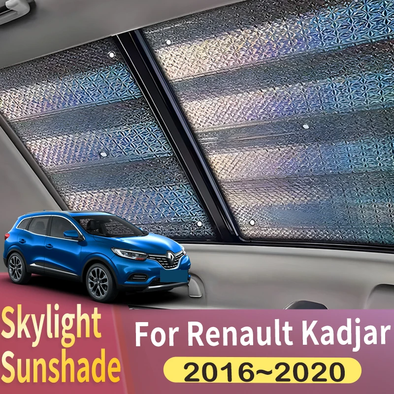 Renault Kadjar 2016  2020 2017 2018 2019 적합 선루프 햇빛가리개, 파노라마 지붕 2X 열 차폐 창 햇빛가리개, 자외선 차단