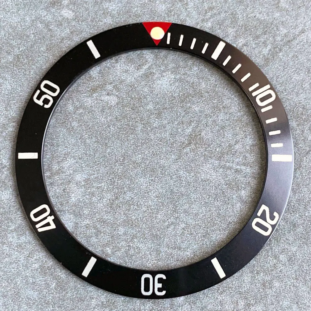 Premium Diving Ceramic/Aluminum Bezel Insert - High-Quality 1 PCS, 36.5mm*29.2mm