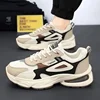 Fashionable Men's Running Shoes Breathable Mesh Slip-On Casual All-Match Anti-Slip Thick Bottom Sports Sneakers for Spring Summe