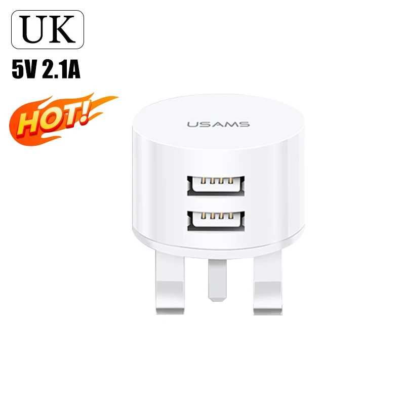 Universal Dual USB Quick Charge Wall Adapter with Multiple Plug Options